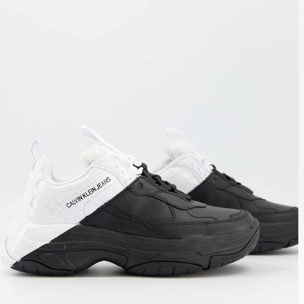 Calvin Klein Black & White Chunky Sneakers